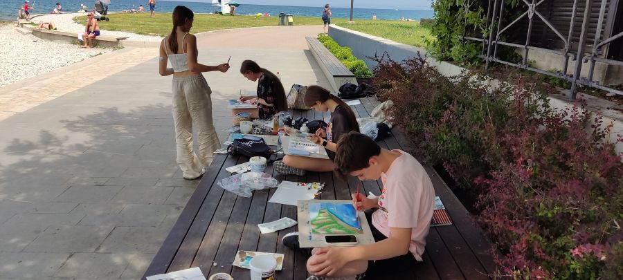 Ex-tempore per gli alunni delle scuole elementari di Isola